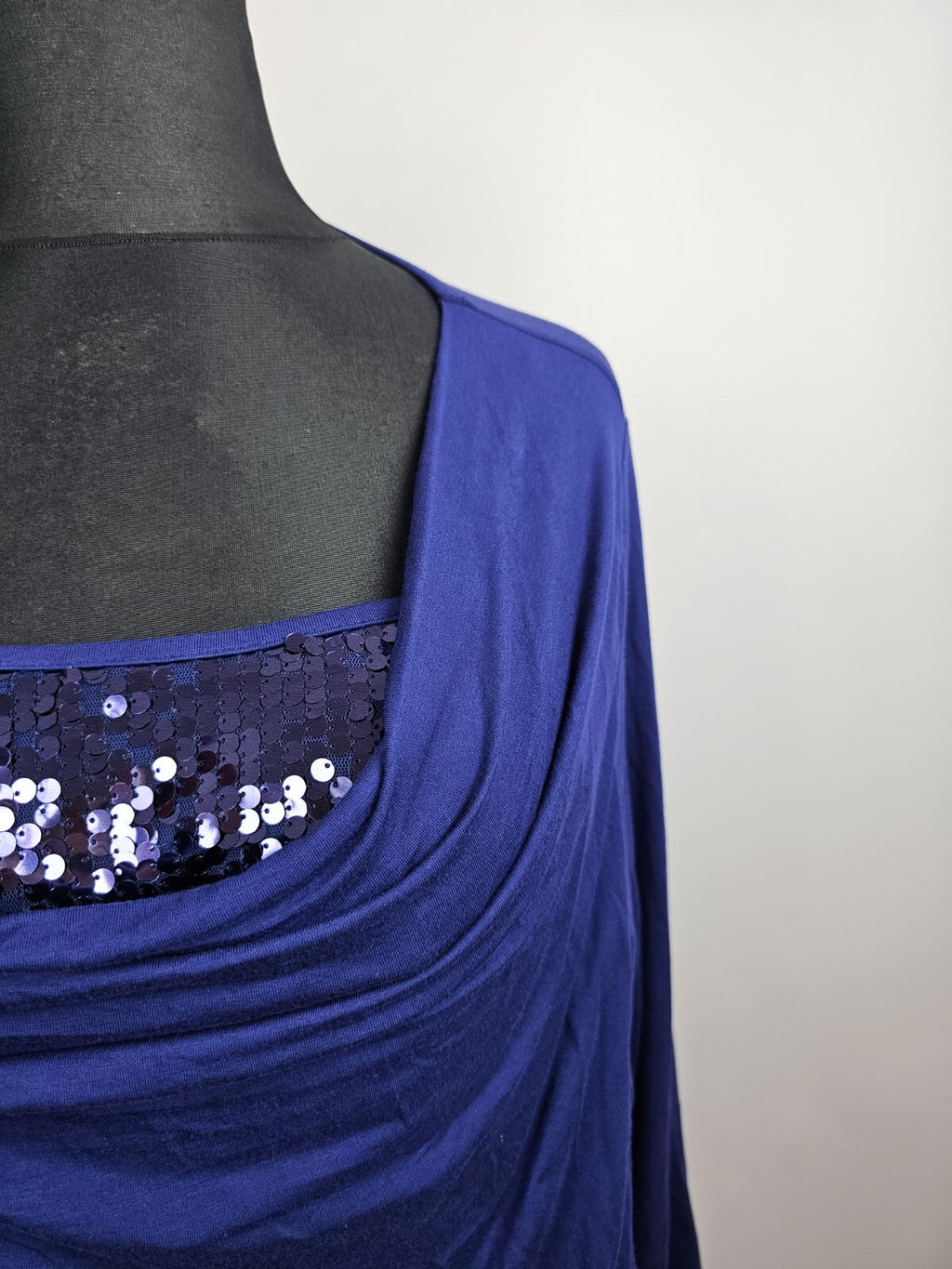 EK5441 Damen Langarmshirt von création, enzianblau, Gr. 481