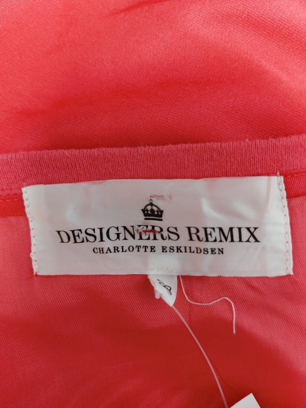 EK0807 Damen Kleid von Designers Remix, coralfarbend, Gr.388