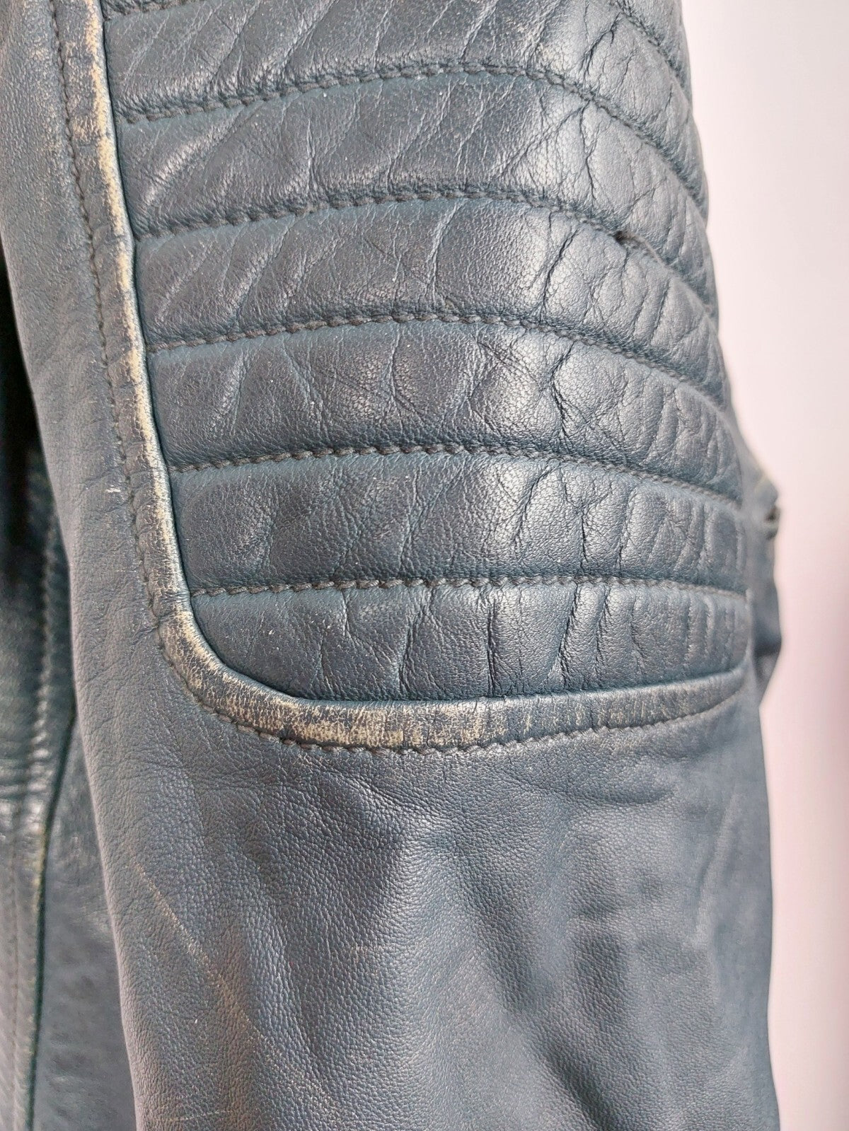 EK4794 Damen Lederjacke von Superior, blau, Gr. M14