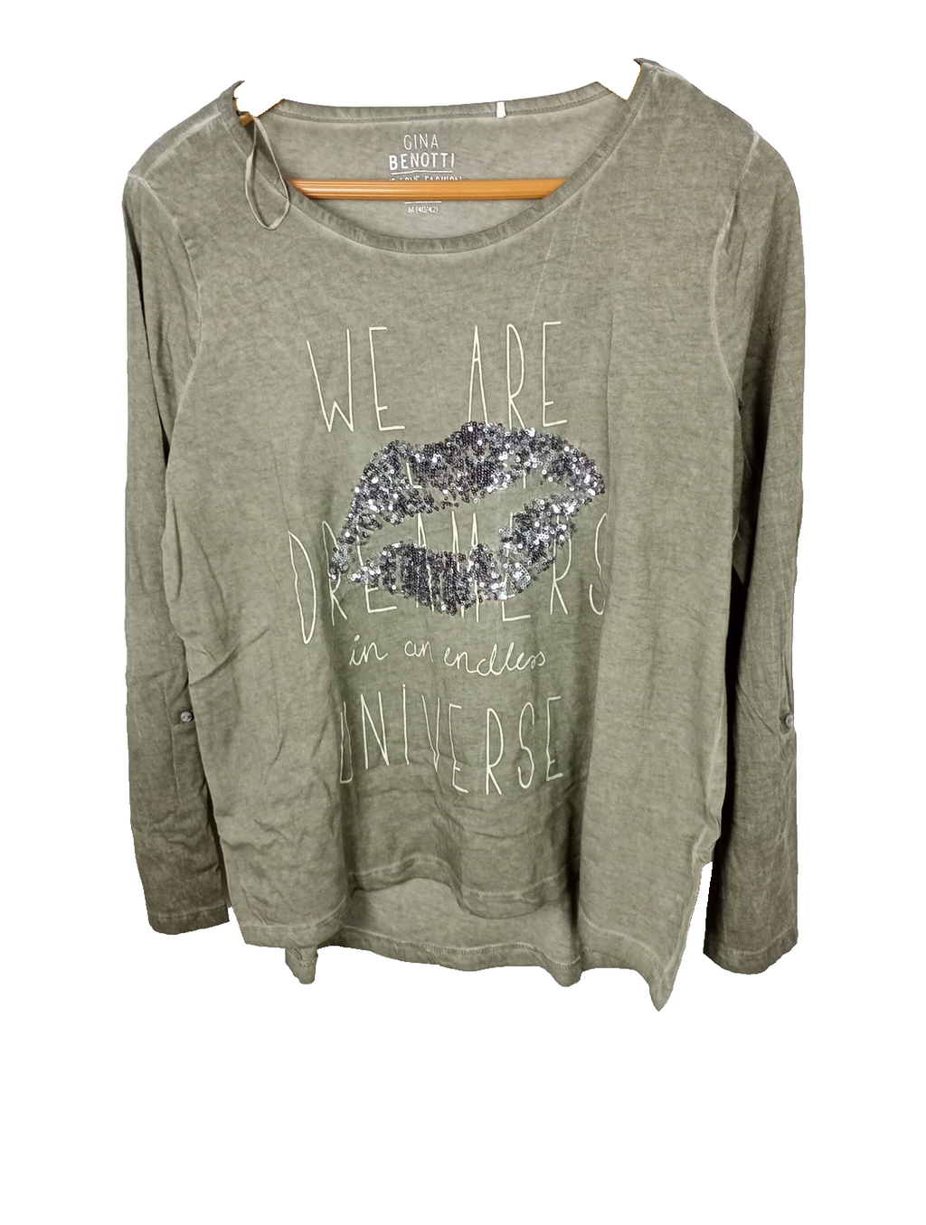 EK8503 Damen Shirt Gina Benotti We Love Fashion, Grau, Gr. M0