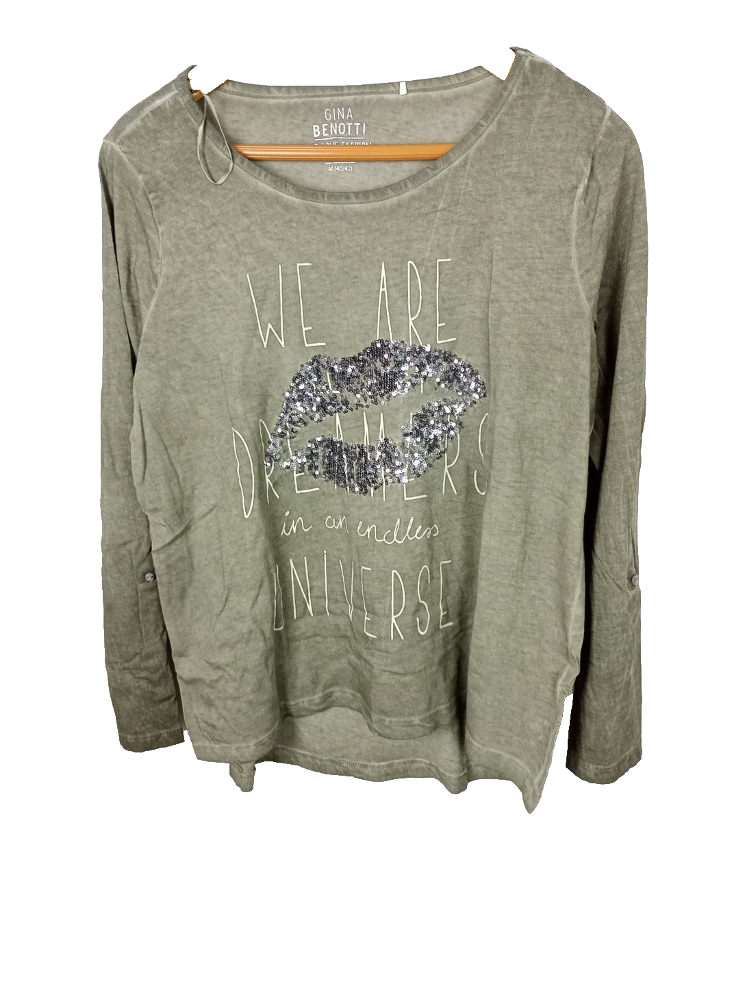EK8503 Damen Shirt Gina Benotti We Love Fashion, Grau, Gr. M0