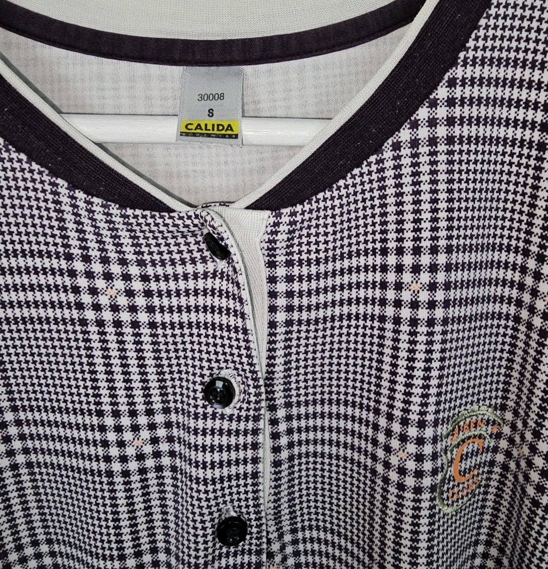 EK9430 Damen Schlafkleid von Calida, lila-weiß, Gr.S1