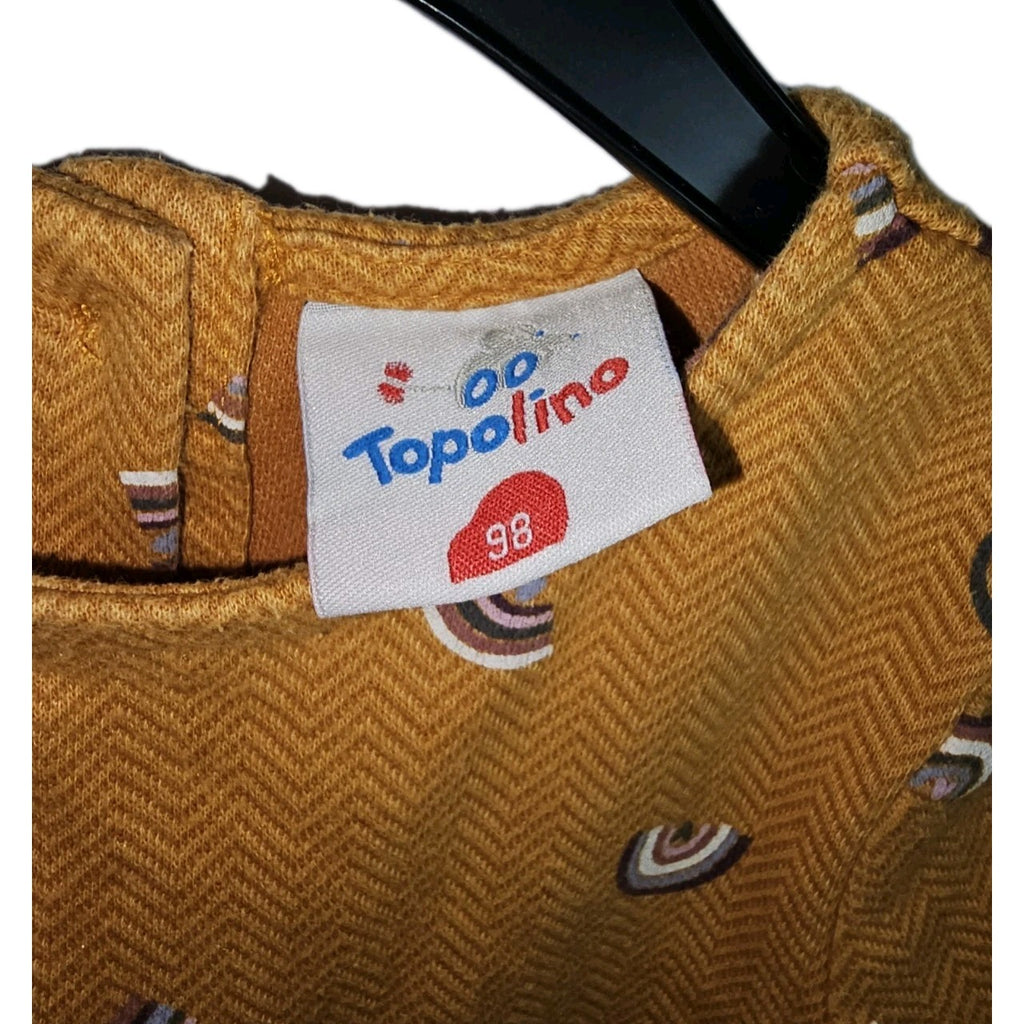 EK11328 Kinder Kleid von Topolino, Orange, Gr. 982