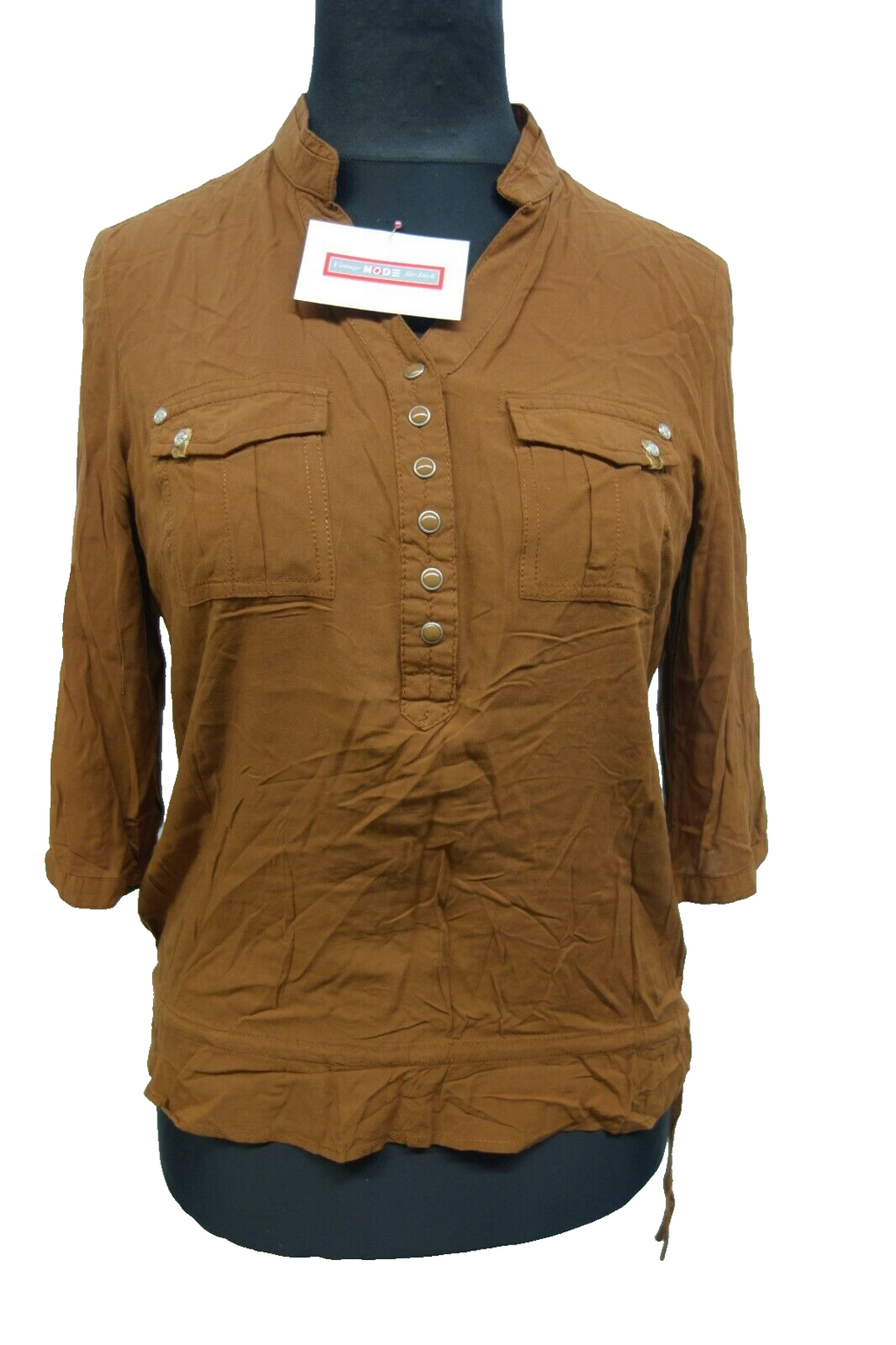 EK1563 Damen Bluse in Größe 40 braun Street One0