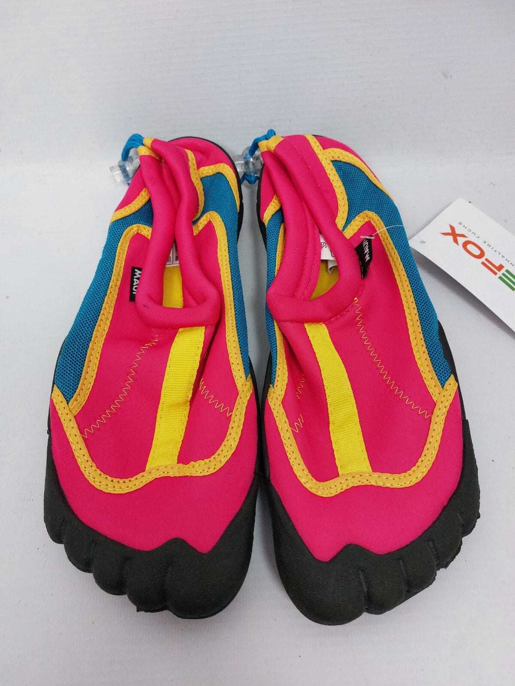 ES0677 Barfuß Badeschuhe von Maui, pink, blau, gelb, Gr. 390