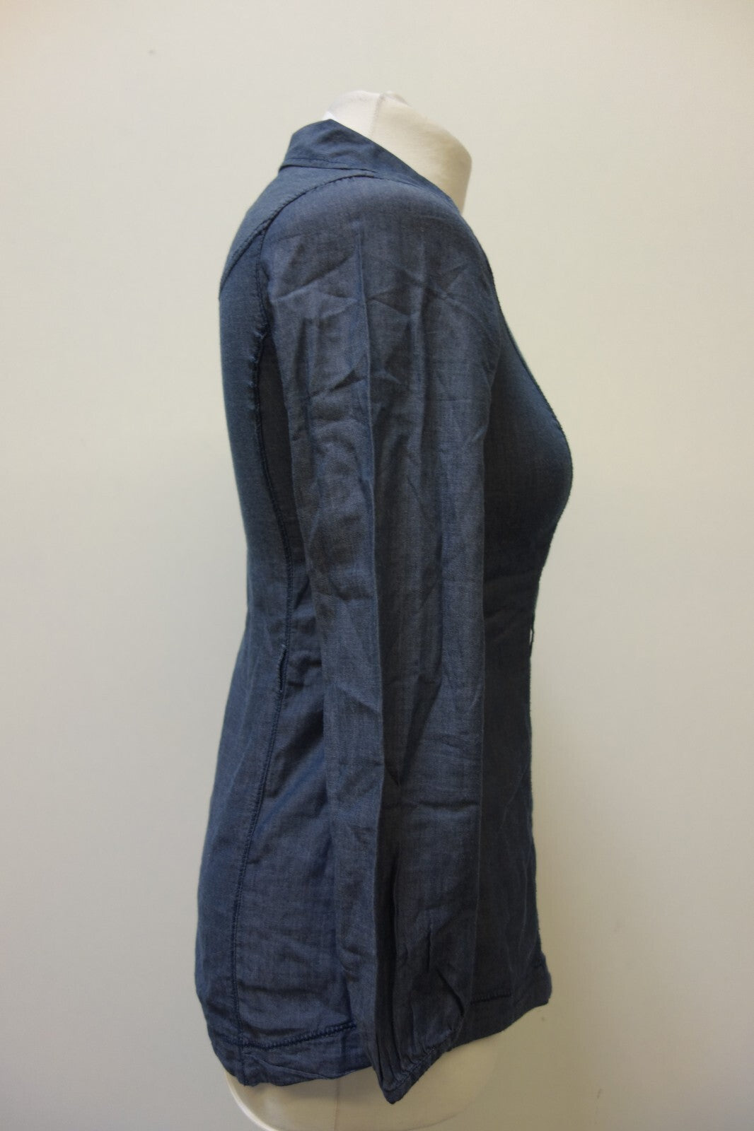 EK1389 Damen Bluse von s.Oliver, graublau, Gr. 34/362