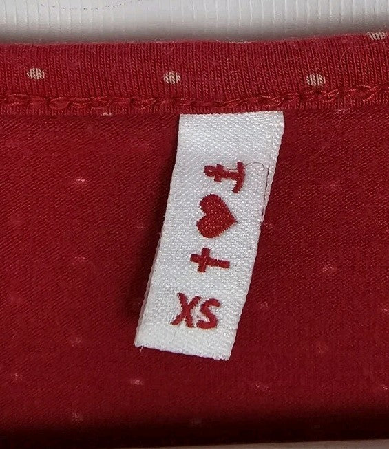 EK10341 Damen T-Shirt Blutsgeschwister Gr.XS Rot1