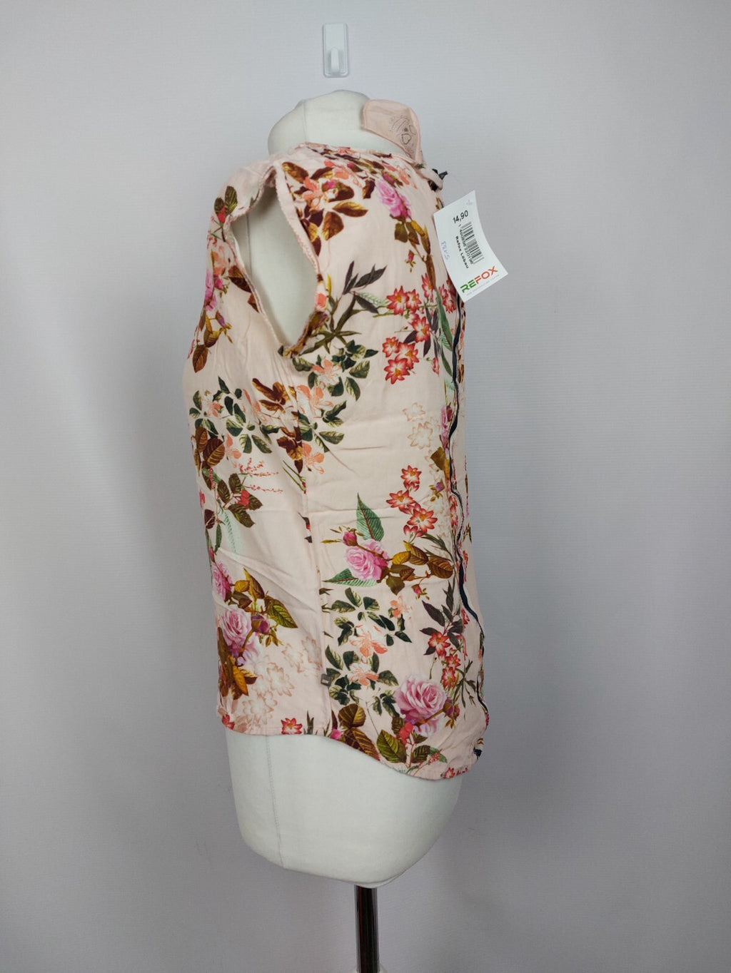 EK5133 Damen Bluse von Street One, rosa mit Blumen, Gr. 342