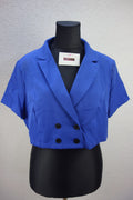 EK3141 Damen Blazer von SheIn, blau, Gr. 2XL0