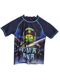 EK8167 Kinder Schwimmtshirt von Lego Ninjago,  Blau, Gr. 134/1400