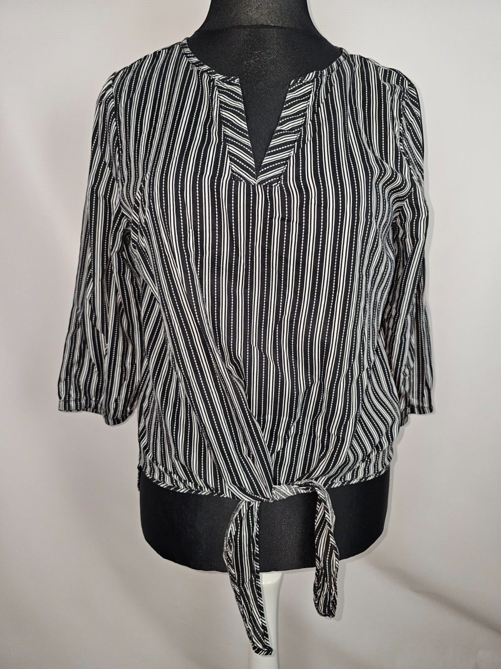 EK6519 Damen Bluse von Yessica, schwarz-weiß, Gr.420