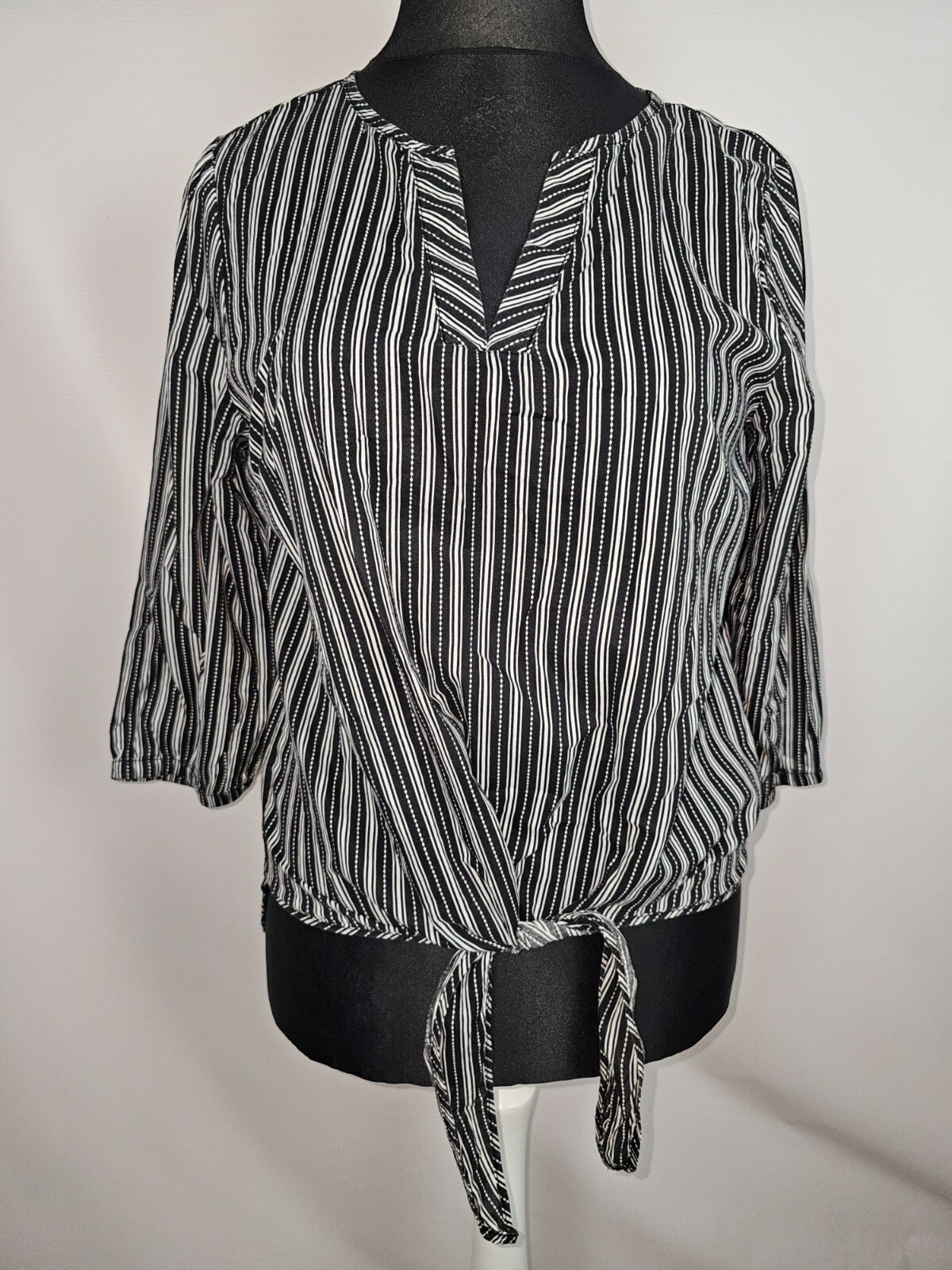 EK6519 Damen Bluse von Yessica, schwarz-weiß, Gr.420