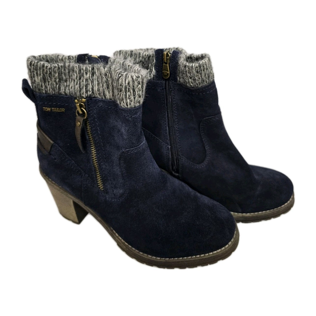 EK791 Damen Stiefelette von Tom Tailor, blau, Gr.410