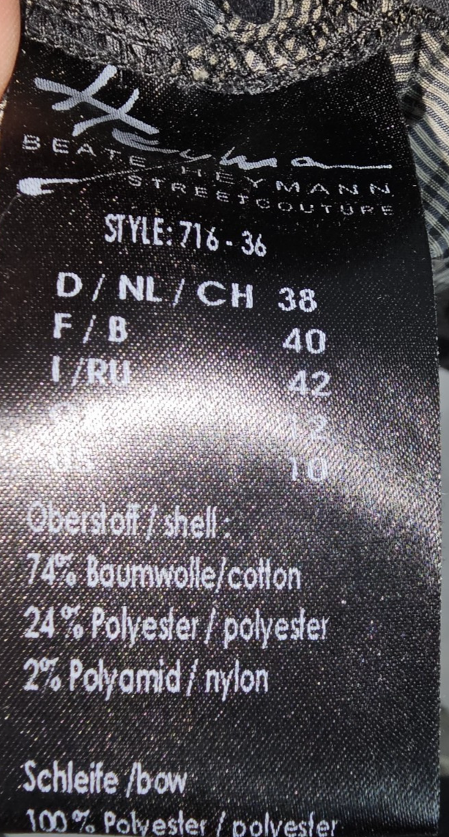 EK7215 Damen Bluse von Beate Heymann Streetcouture, Braun , Gr. 388