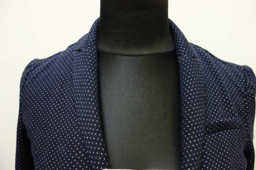 EK0713 Damen Blazer von s.Oliver, dunkelblau, gepunktet, S/M1