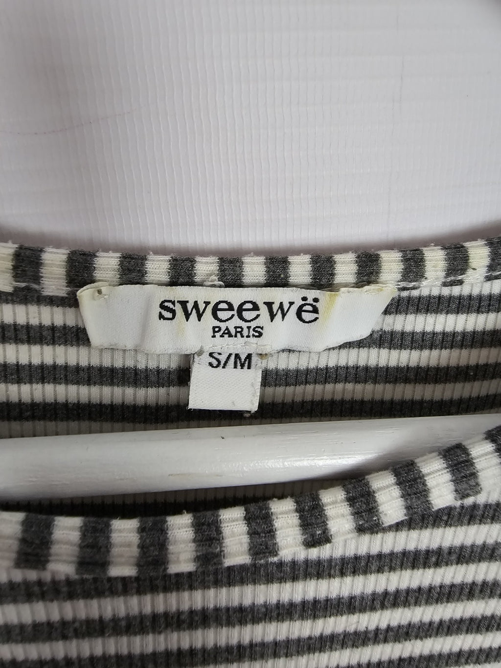 EK9514 Damen T-Shirt von Sweewë, Weiß/Grau, Gr. S/M2