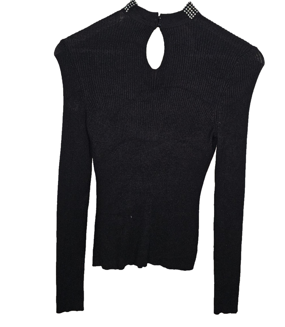 EK7693 Damen Bluse von Amisu, Schwarz, Gr. XS5