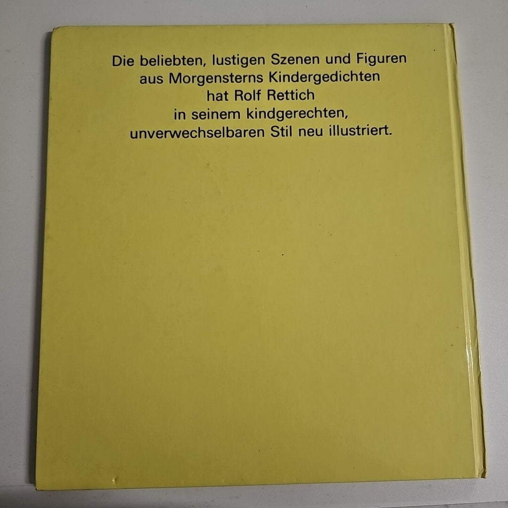 EB1563 Morgenstern Kindergedichte Rolf Rettich 1988 Bilderbuch Reime Kinderbuch 1