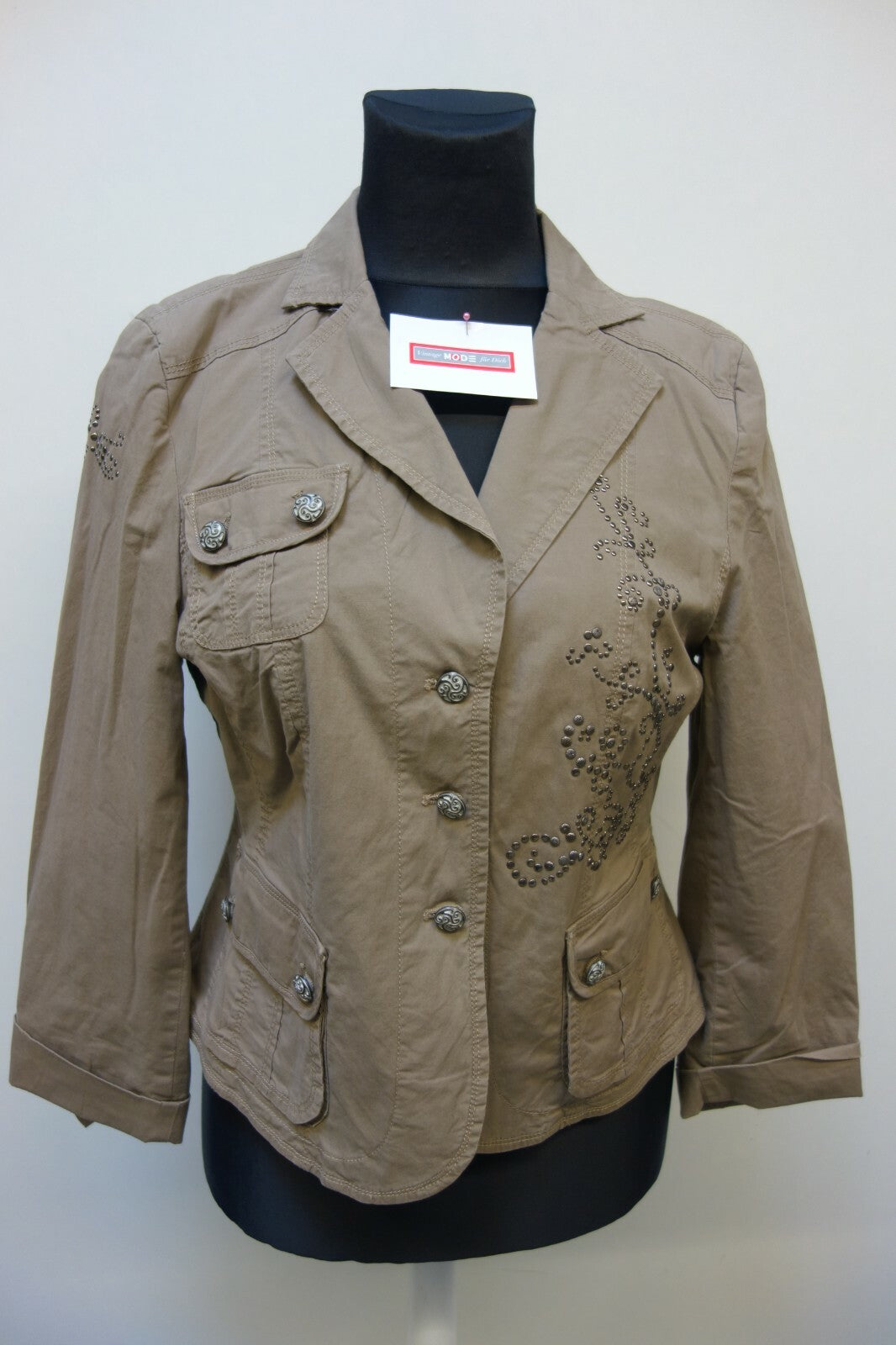 EK1014 Damen Jacke von Steilmann, graubraun, Gr. 440