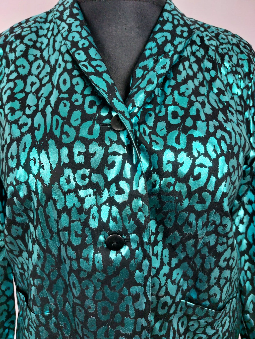 EK3587 Damen Blazer von Julia Kontex, metallic blau, Gr.46 (nach Größentabelle)4