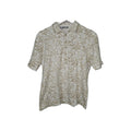 EK8769 Damen Polo Shirt von Rabe, weiß/beige mit Blumen Muster,Gr.400