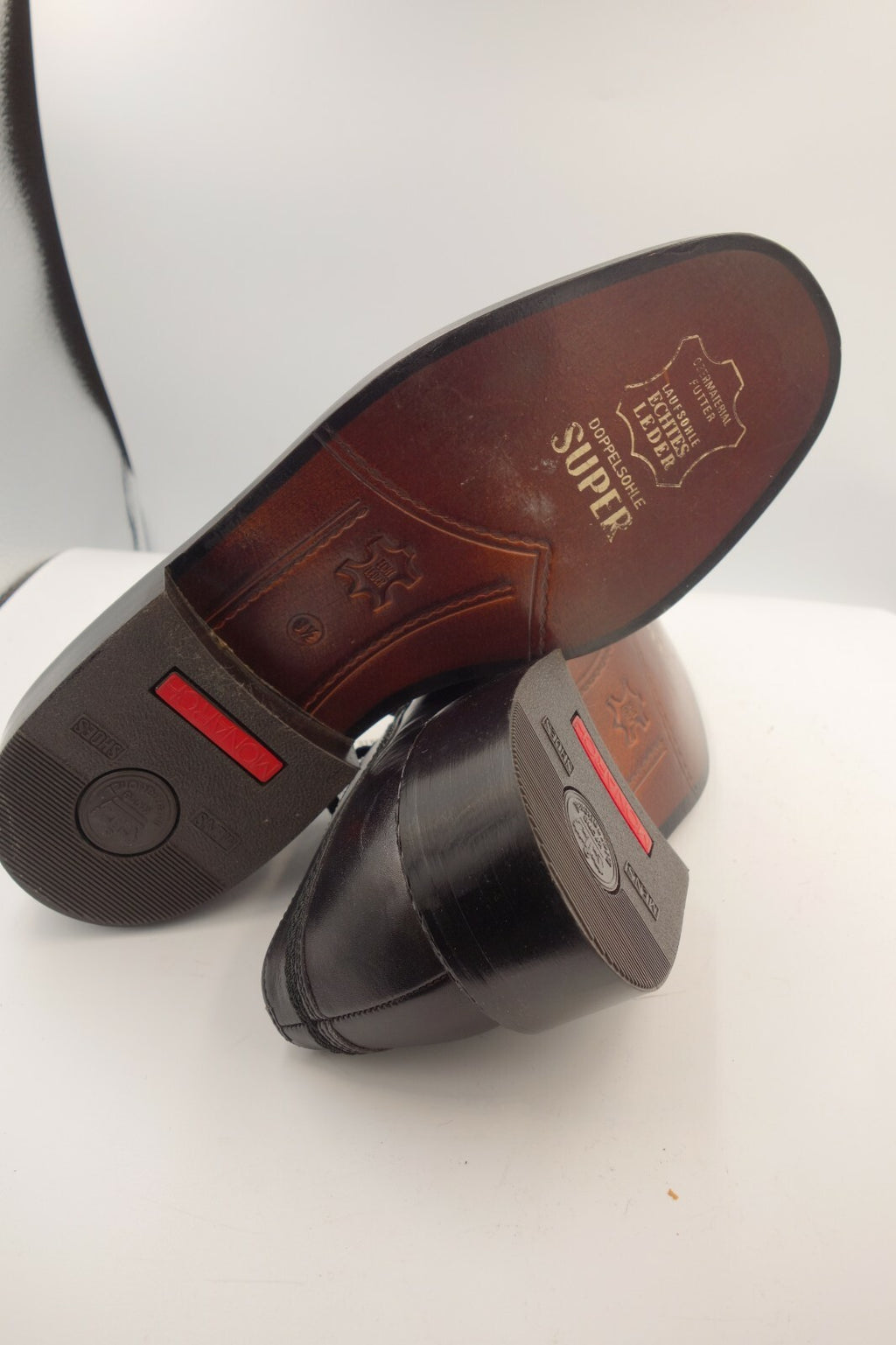 ES0314 Herren Halbschuhe von Monarch, schwarz, Gr. 9,54