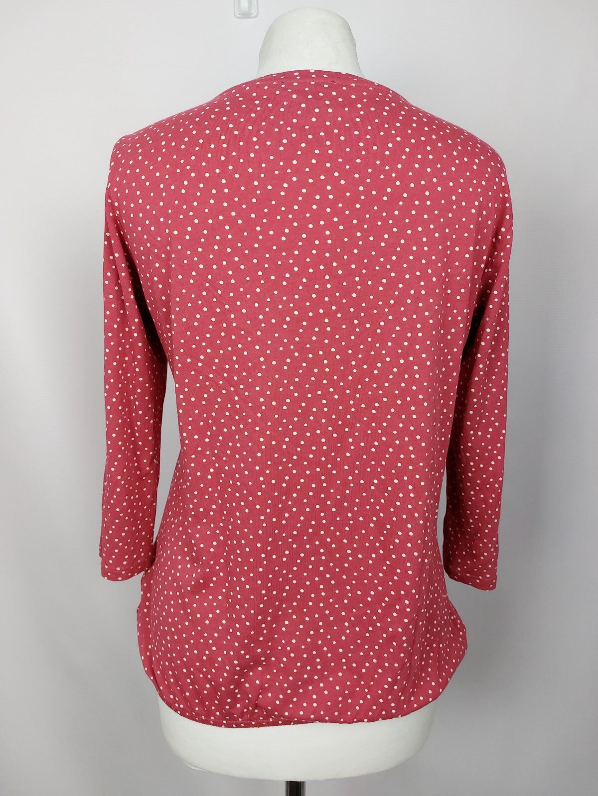 EK2978 Damen Langarmshirt von Tom tailor, rot, gepunktet, Gr. S3