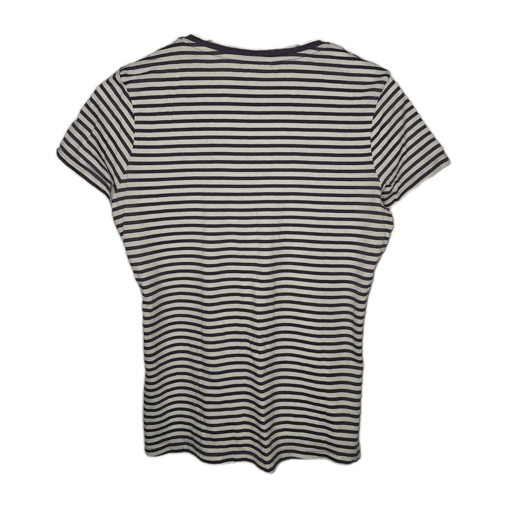 EK11087 Damen T-Shirt von Street One, Weiß-Lila, Gr. 423
