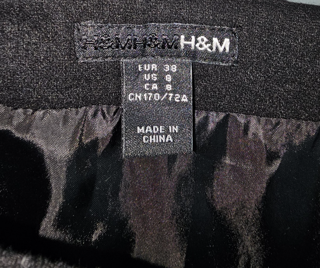 EK7743 Damen Rock von H&M, schwarz. Gr.382