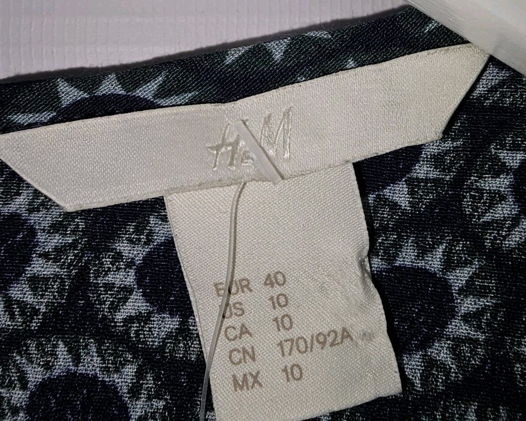 EK8656 Damen Bluse von H&M, blau-grün, Gr.401