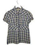 EK7918 Damen Bluse von Tommy Hilfiger Denim, Blau/Gelb, Gr. S0