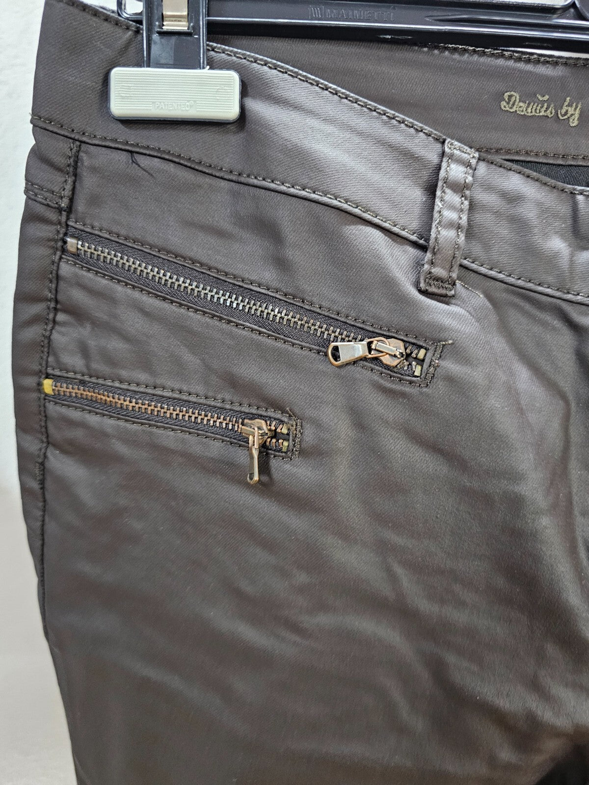 EK6163 Damen Kunstlederhose von Street One, braun, Gr. W322