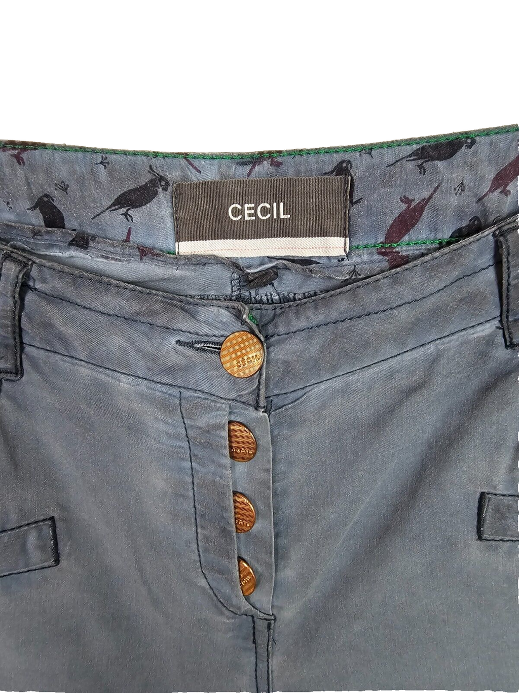 EK6610 Damen Chino Shorts von CECIL, Blau, Gr.283