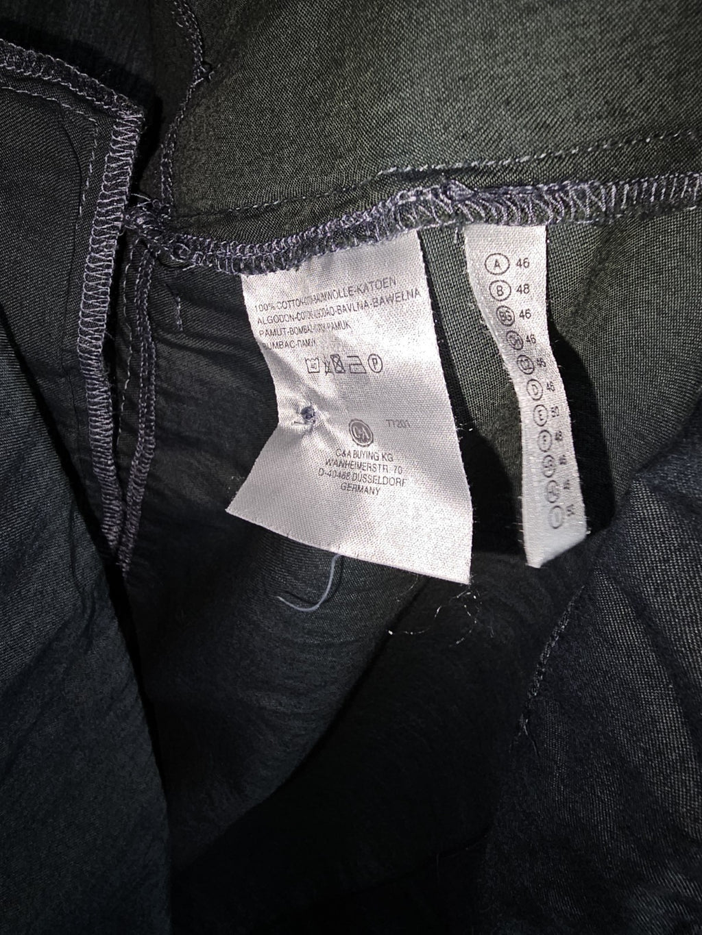 EK8973 Damen Bluse von C&A, Dunkelgrün, Gr. 463