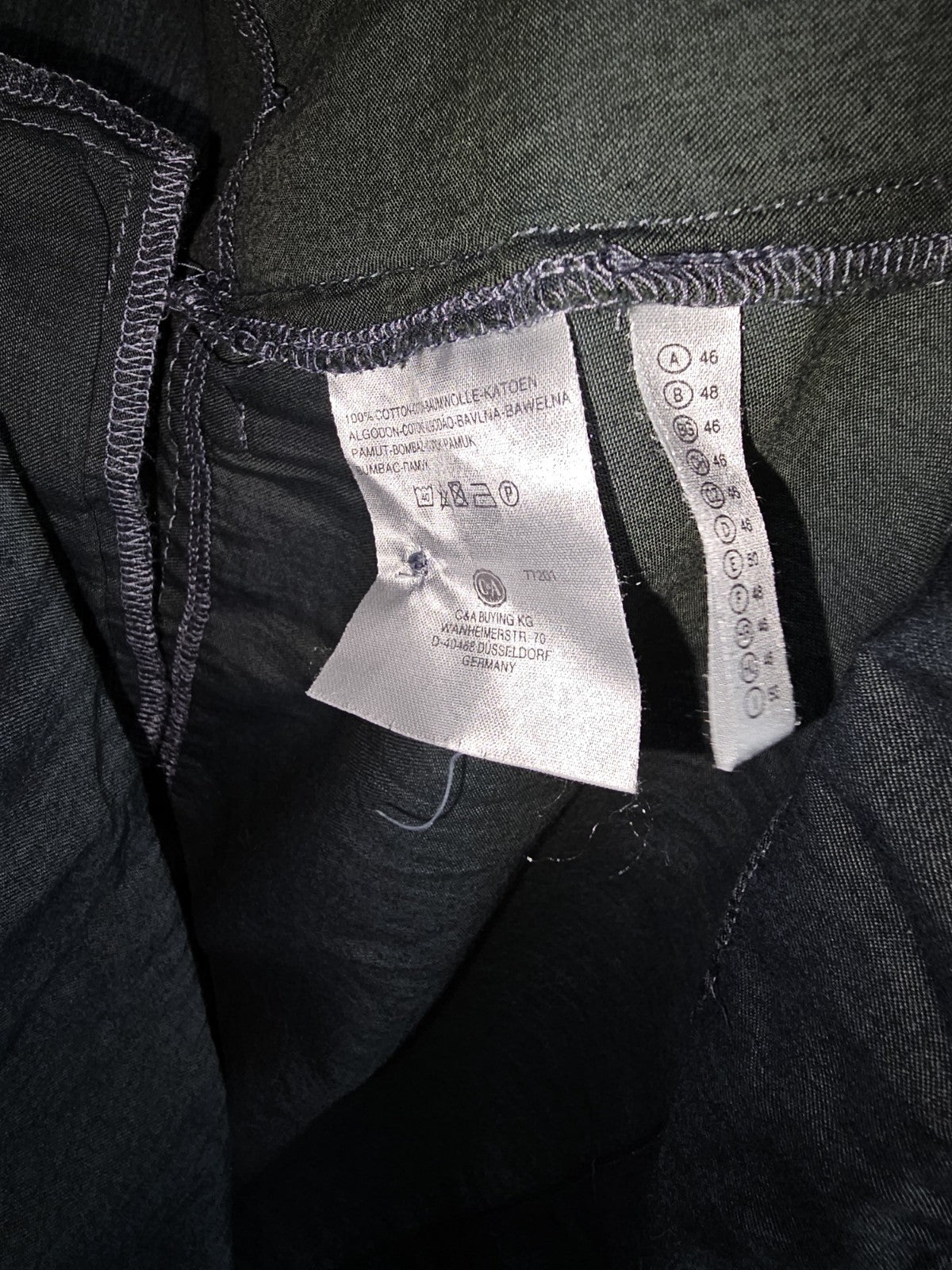 EK8973 Damen Bluse von C&A, Dunkelgrün, Gr. 463