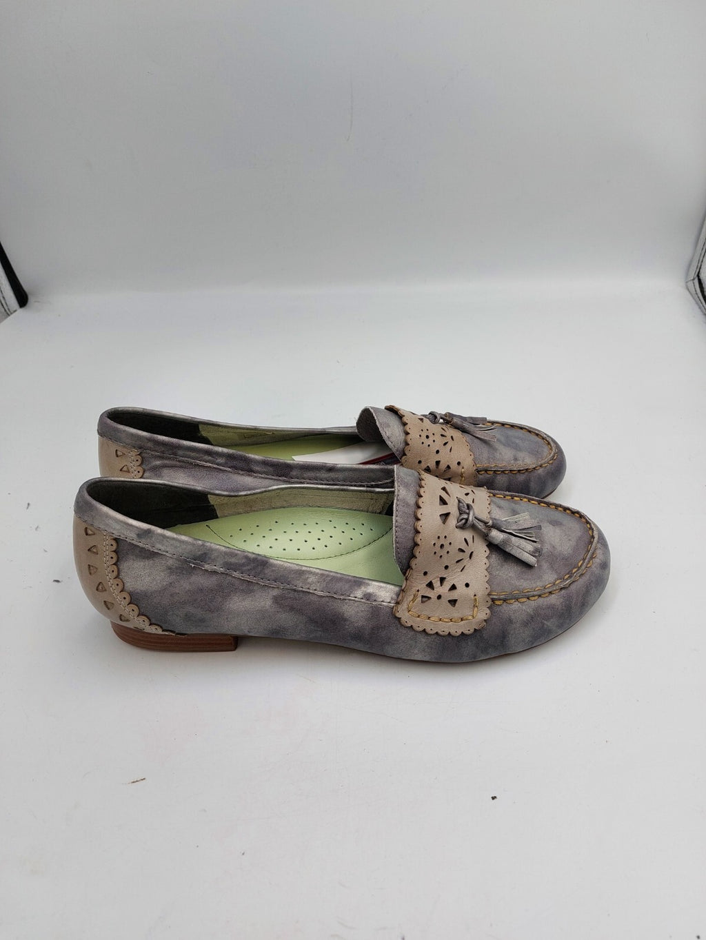 ES0390 Damen Ballerinas von Zanon&Zago, grau, Gr. 394