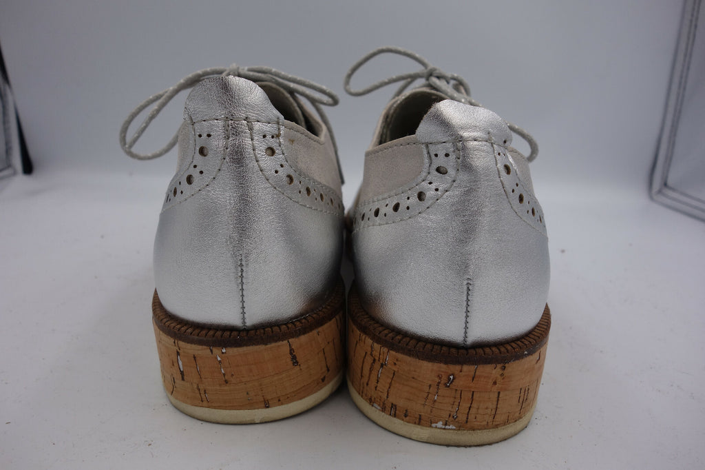 ES0448 Damen Halbschuhe von Marco Tozzi, silber, 412