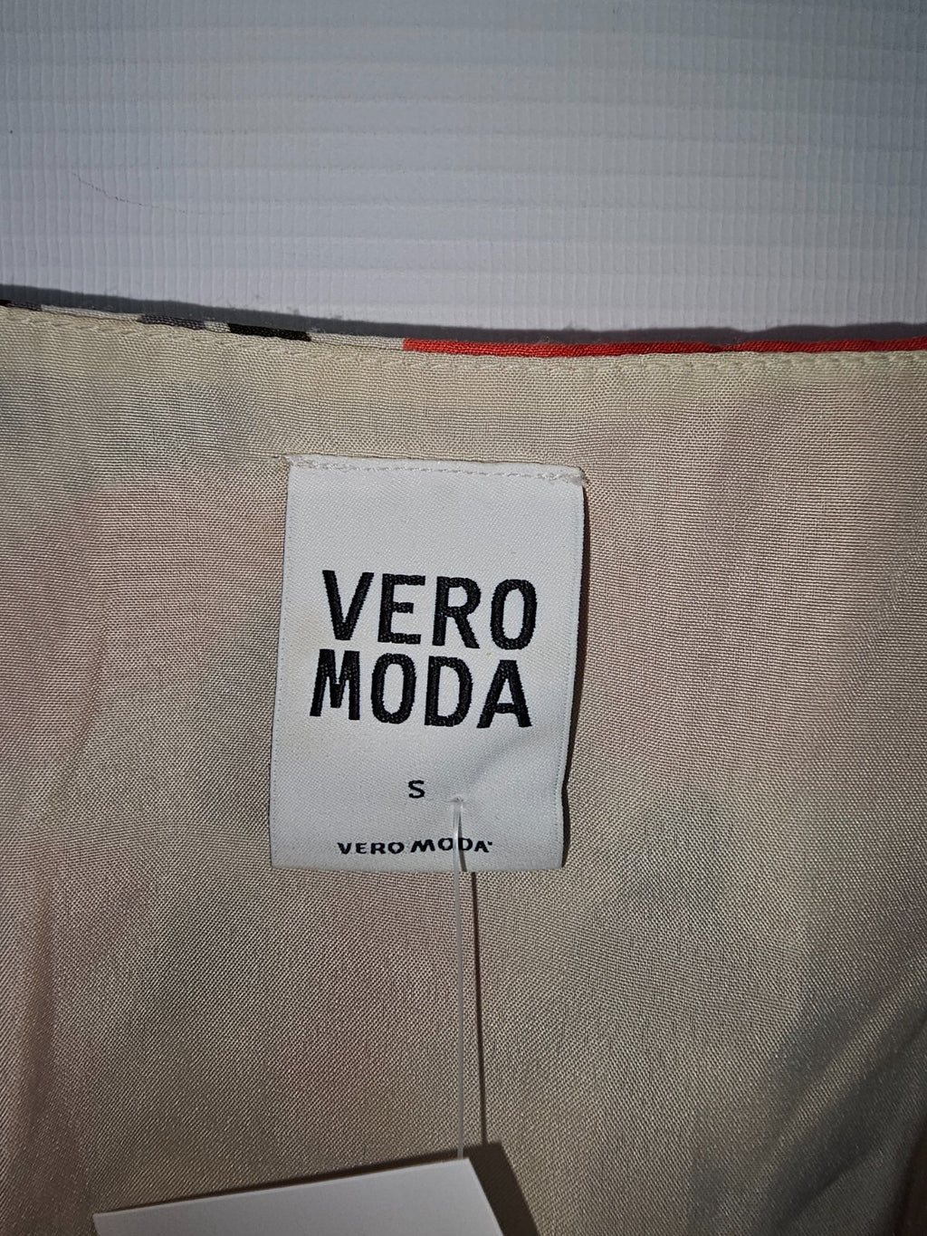 EK6448 Damen Kleid von Vero Moda, rot-grün-beige, Gr.S3