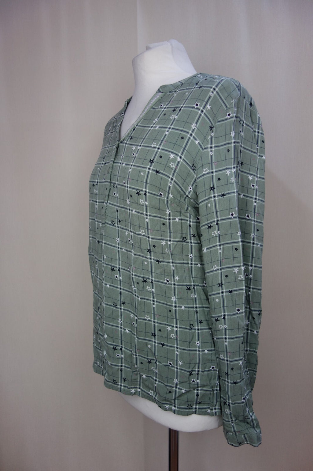 EK0135 Damen Bluse von Gina Benotti, Pantinagrün, Gr.S4