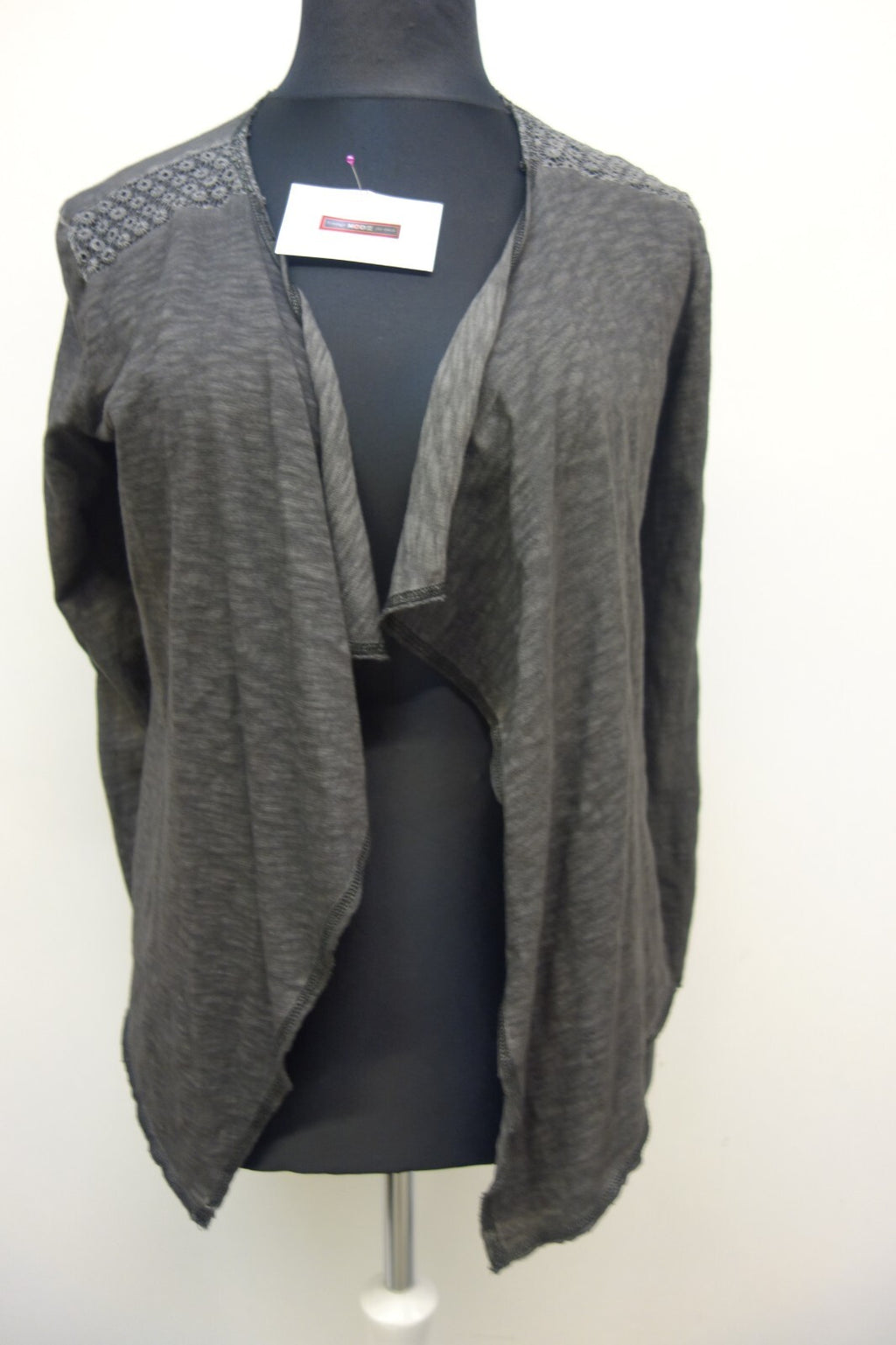 EK3138 Damen Cardigan von s.Oliver, grau, Gr. XS, offen0