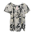 EK8864 Damen Bluse von H&M, Weiß/Schwarz, Gr. 380