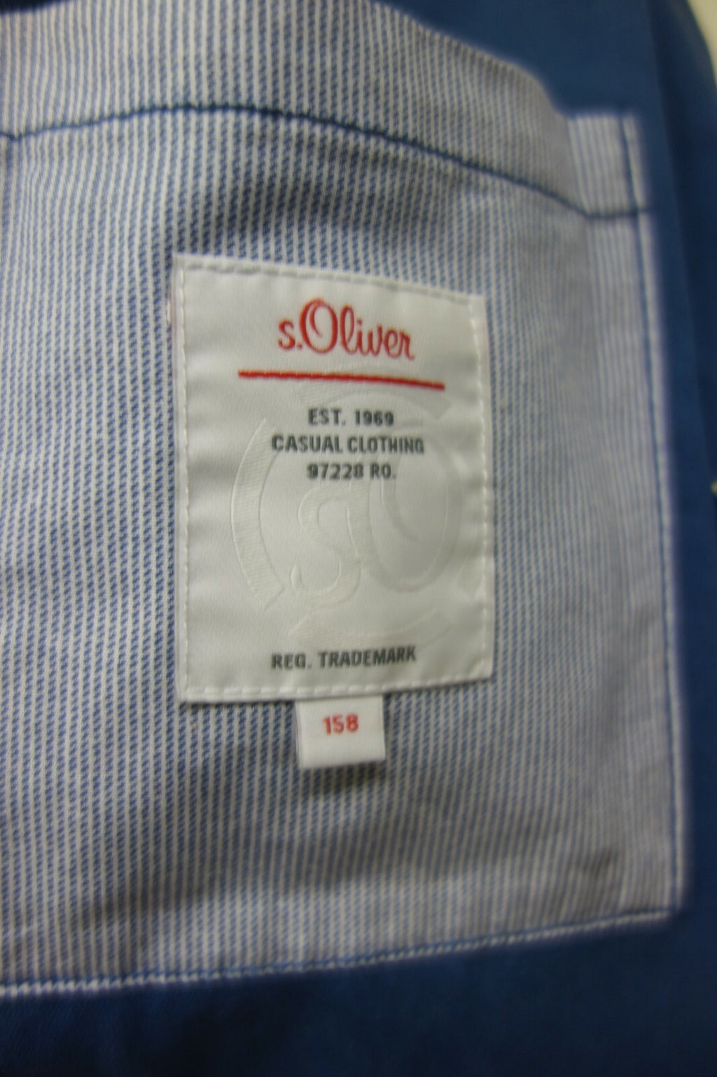 EK1438 Mädchen Blazer von s.Oliver, blau, Gr. 1584