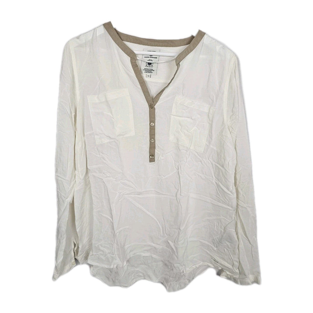 EK8437 Damen Bluse von Tom Tailor, weiß, Gr.420