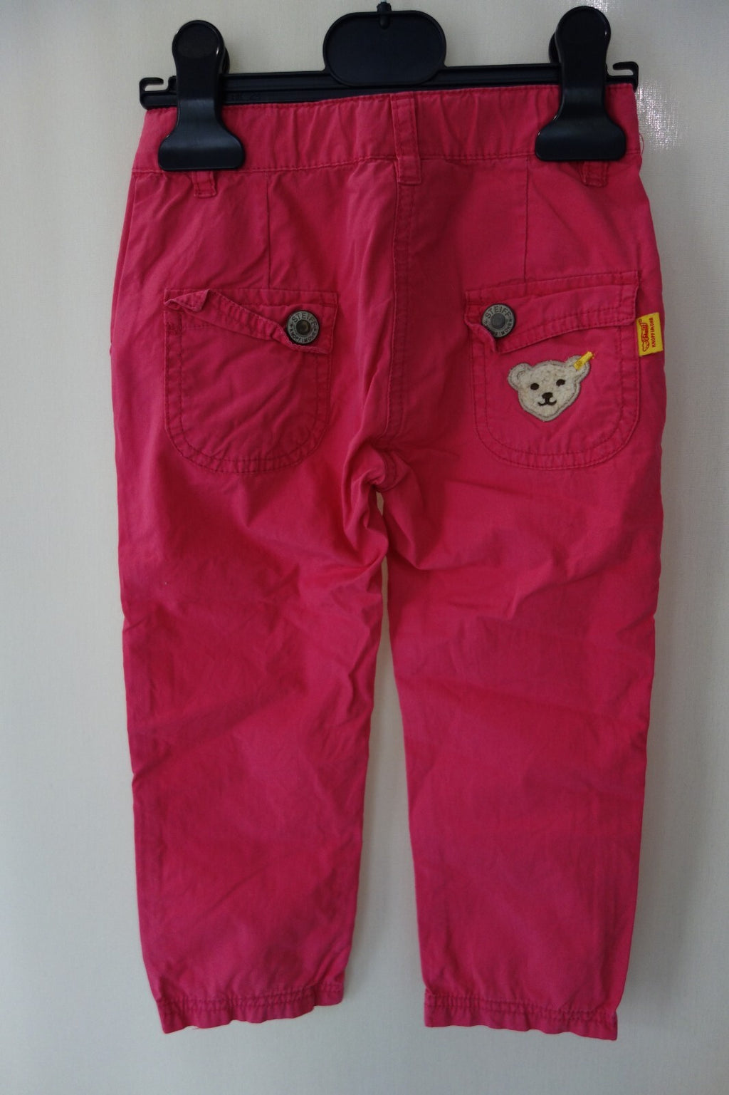 EK4263 Mädchen Hose von Steiff-Knopf im Ohr, pink, Gr.921