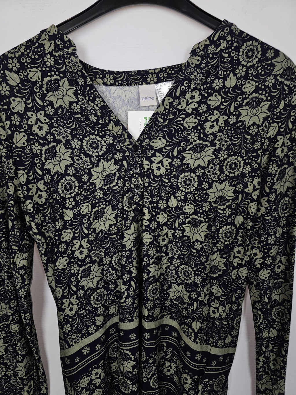EK9076 Damen Bluse Von Heine, Grün, Gr. 401