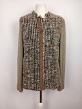 EK5291 Beige Strickjacke von Sommermann für Damen, Gr. 420