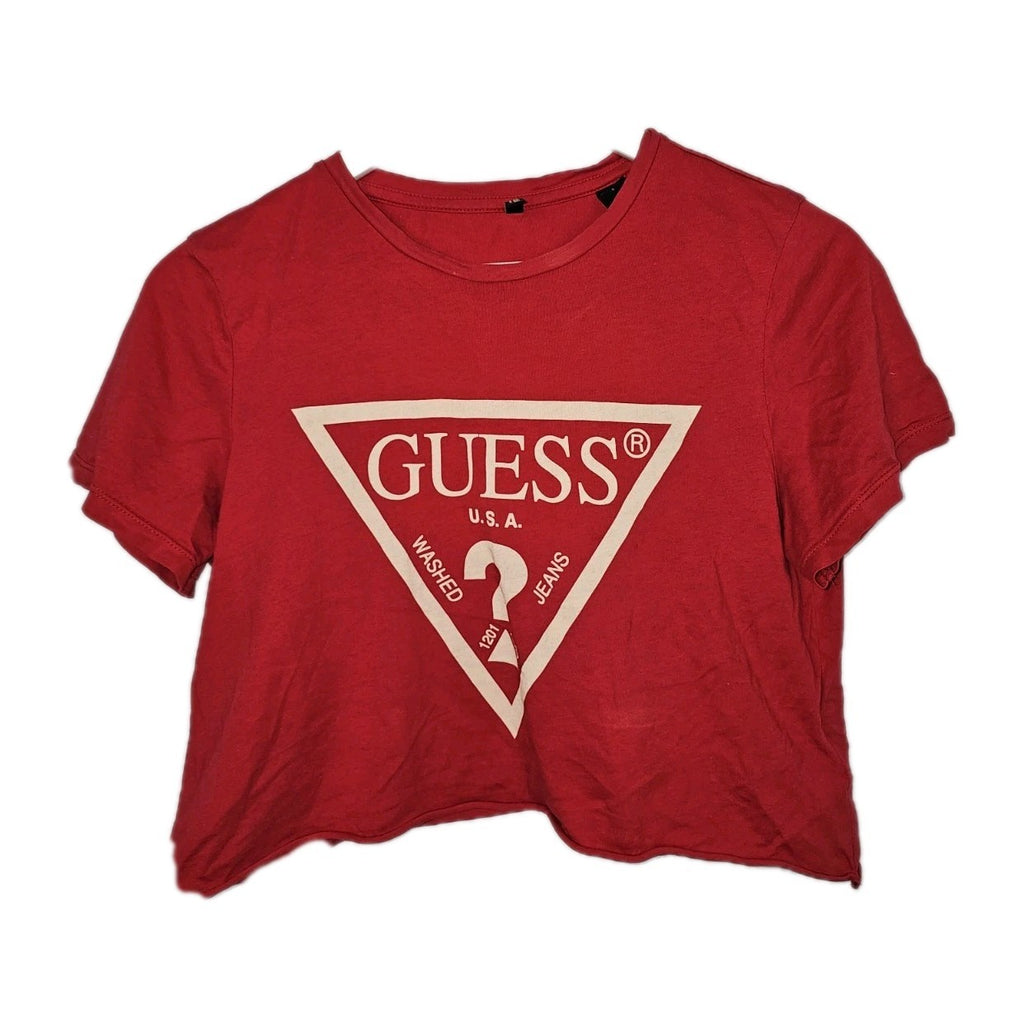 EK10271 Damen T-Shirt von Guess, rot, Gr.S0