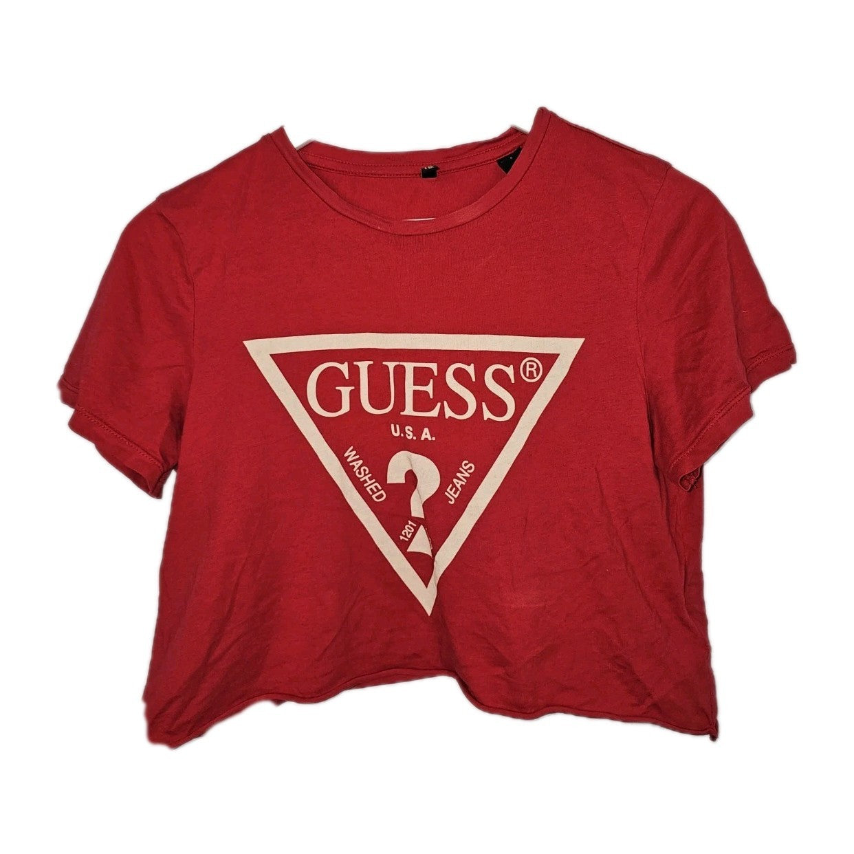 EK10271 Damen T-Shirt von Guess, rot, Gr.S0