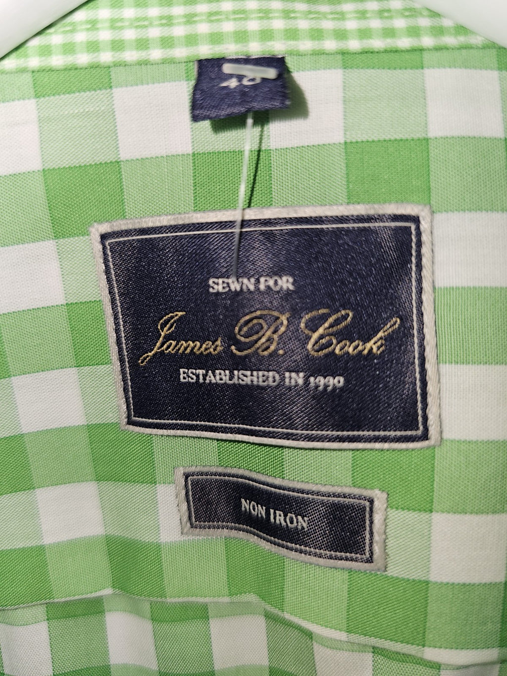 EK8445 Herren Hemd von James B. Cook, grün, Gr.401