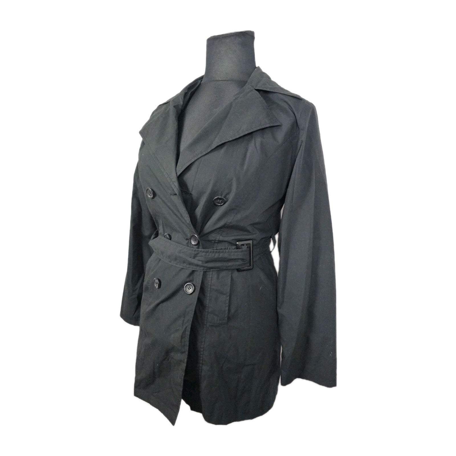EK10561 Damen Trenchcoat von Outfit, Schwarz, Gr. 382